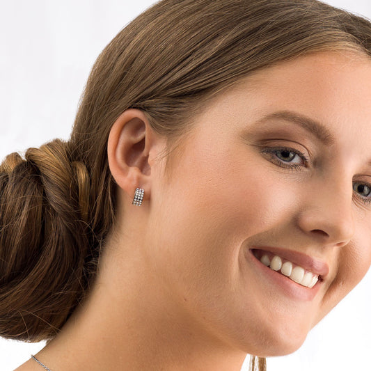 Pendant Plain Grand Brilliance Curved Earring 10 mm -NT