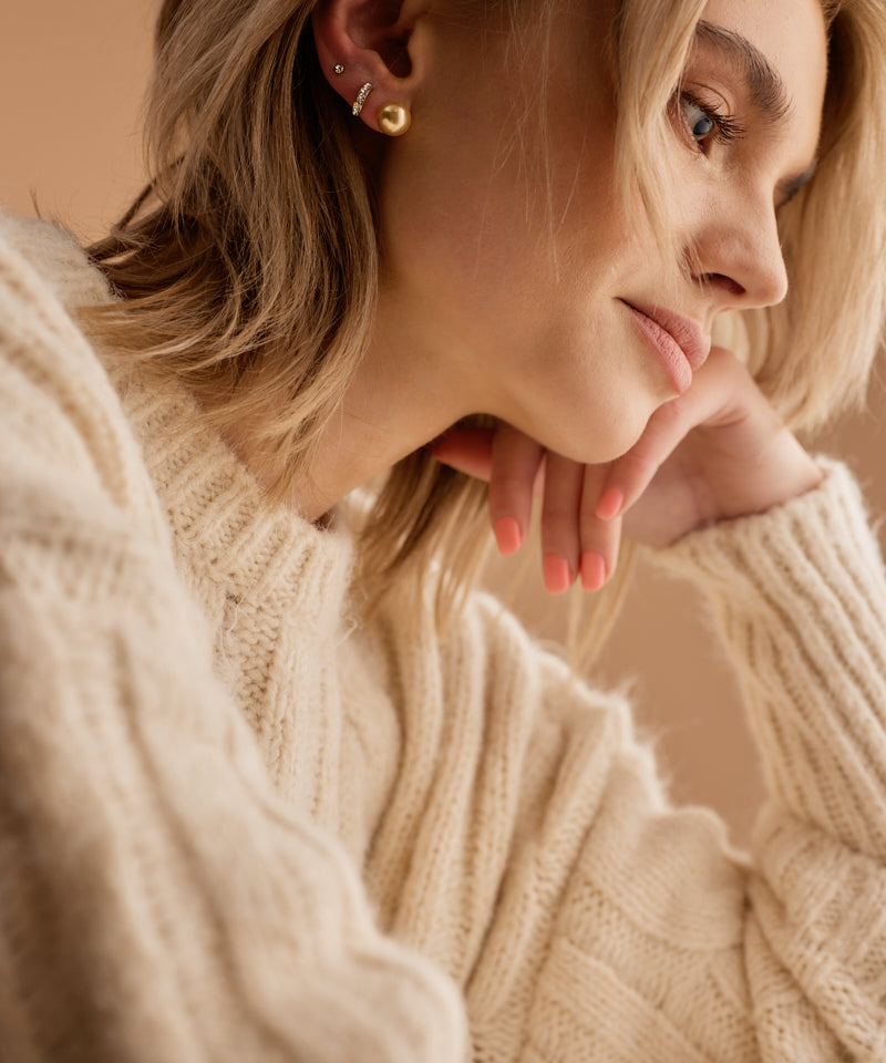 Pearl Earring 10 mm -NT