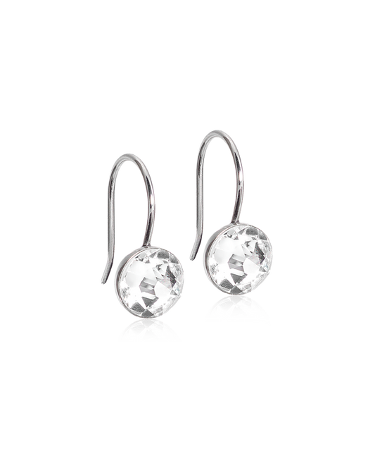 Prism Hook Earring | Hypoallergenic | Silver Titanium