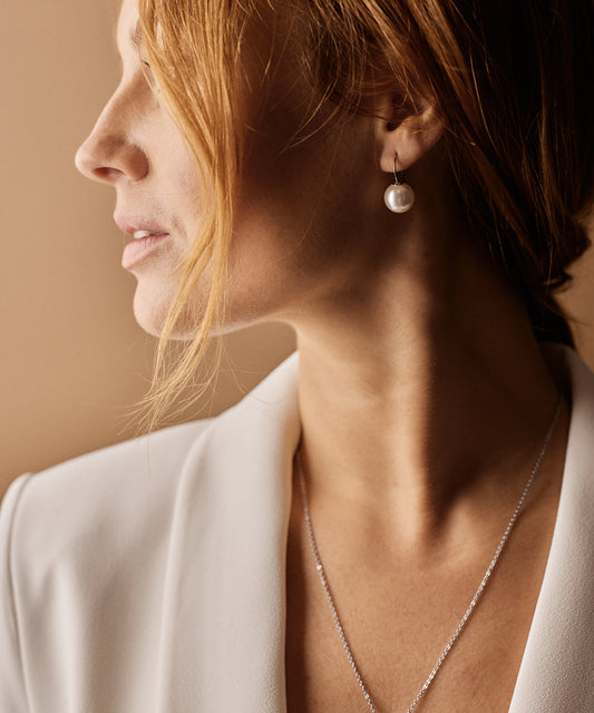 Pendant Pearl Earring -NT