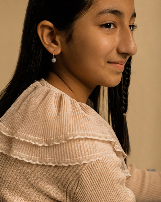 Pendant Heart Ear Ring -NT