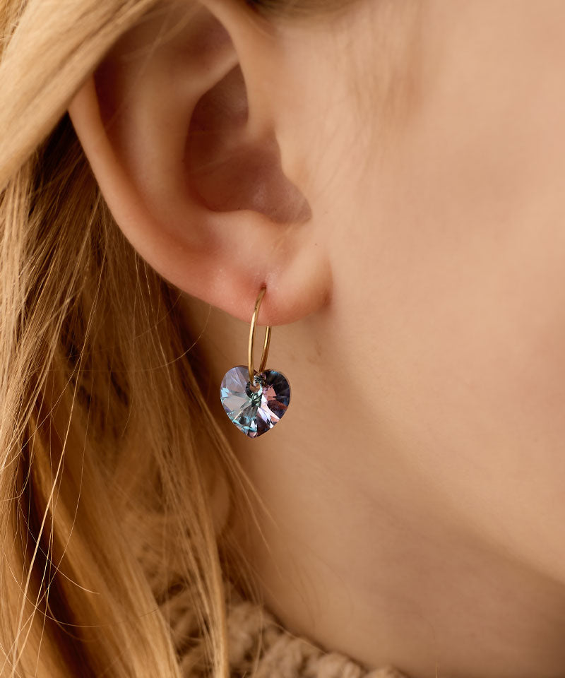 Ear Ring 14 mm, Heart -GT