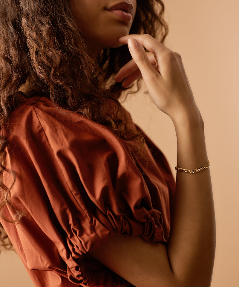 Curb Link Armband 15,5-19 cm G