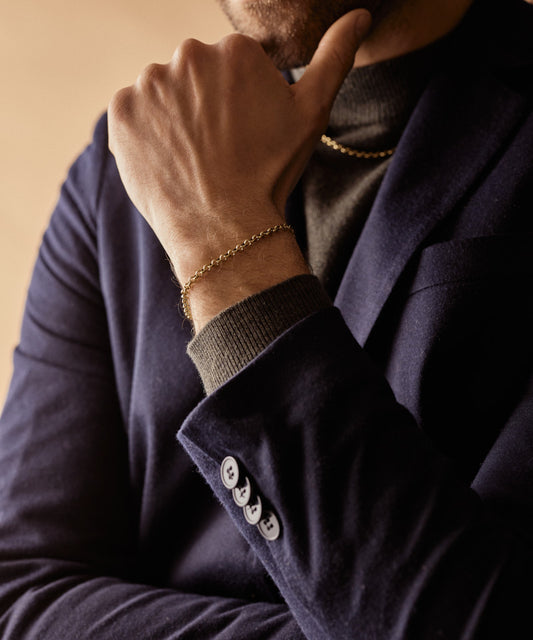 Tiny Box Chain Bracelet 18-22 cm G