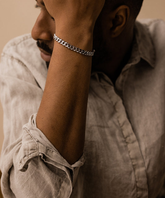 Grand Curb Link Bracelet 18-22 cm S