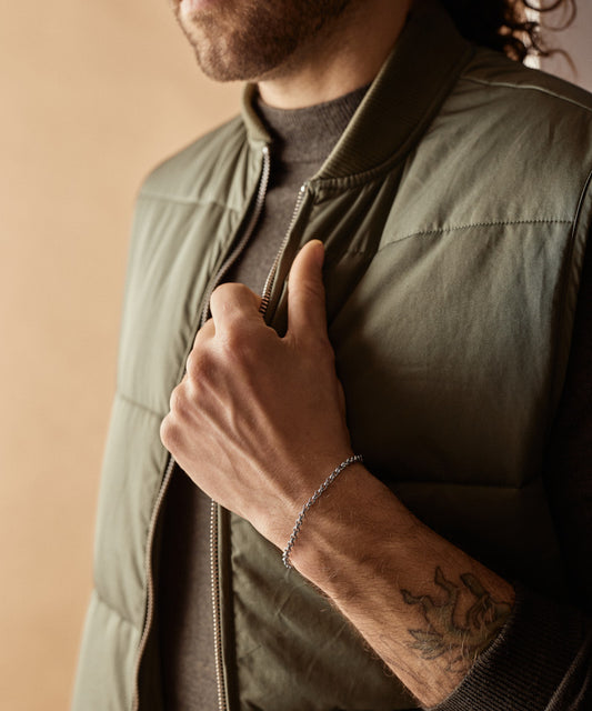 Tiny Box Chain Bracelet 18-22 cm S