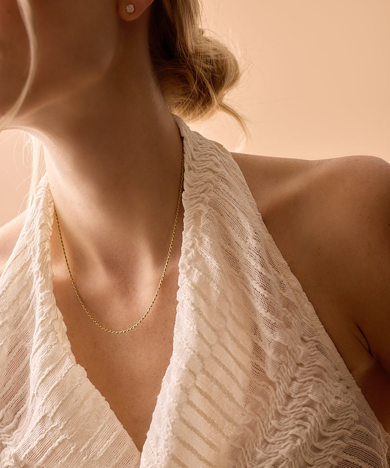 Tiny Twist Necklace 40-46 cm G