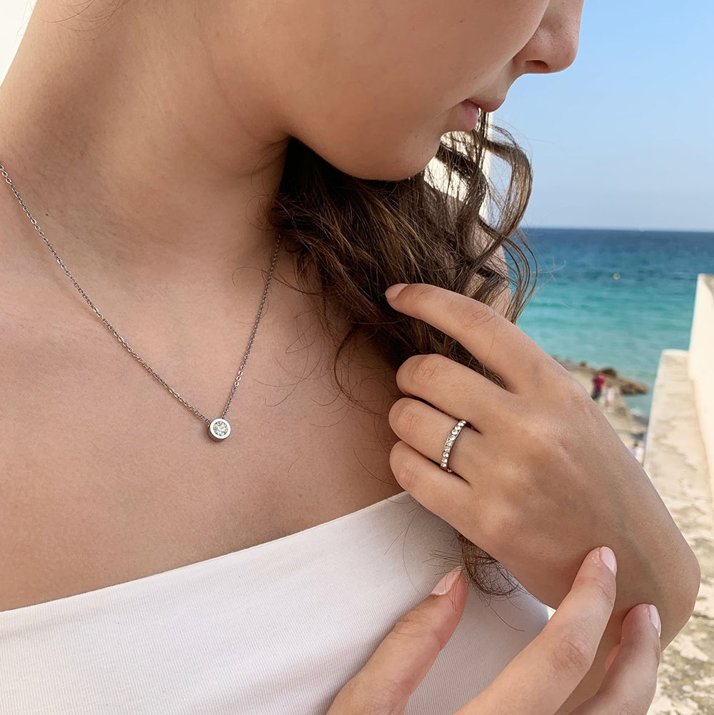 Grand Bezel Necklace S