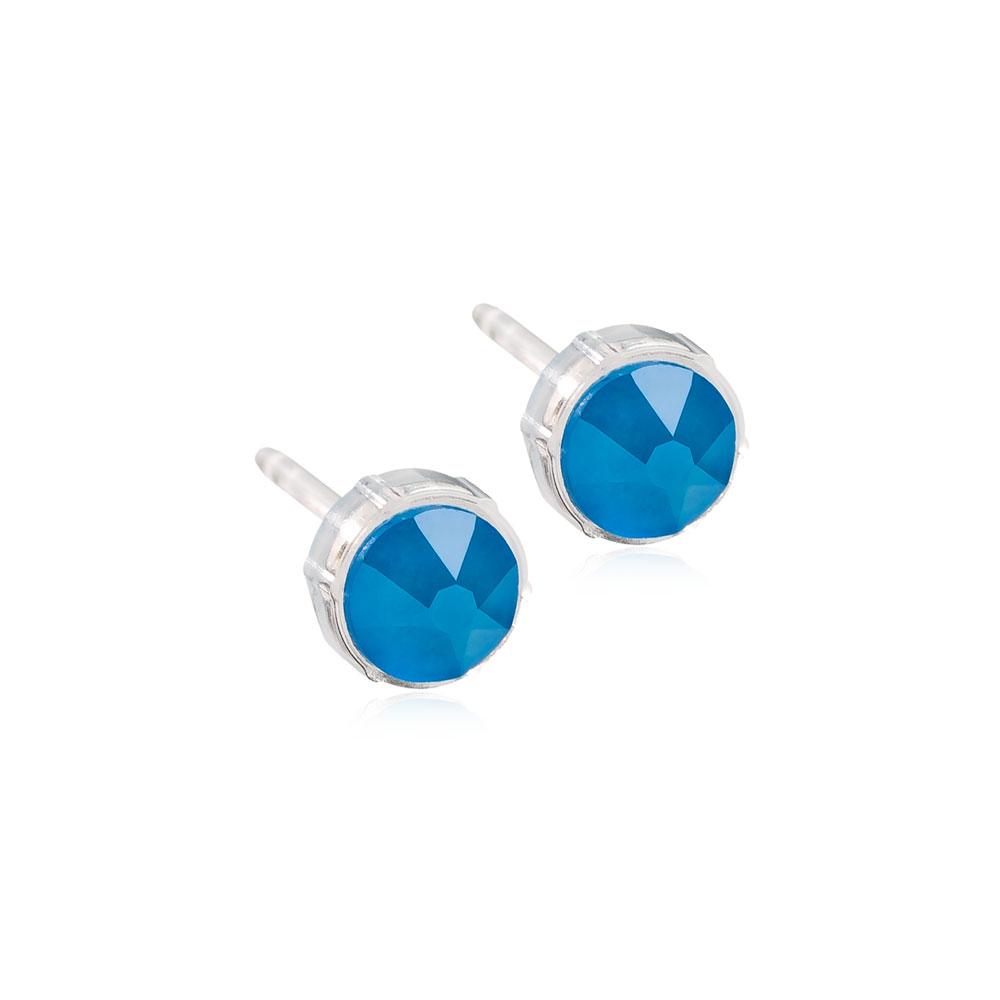 Crystal Studs - Electric Blue