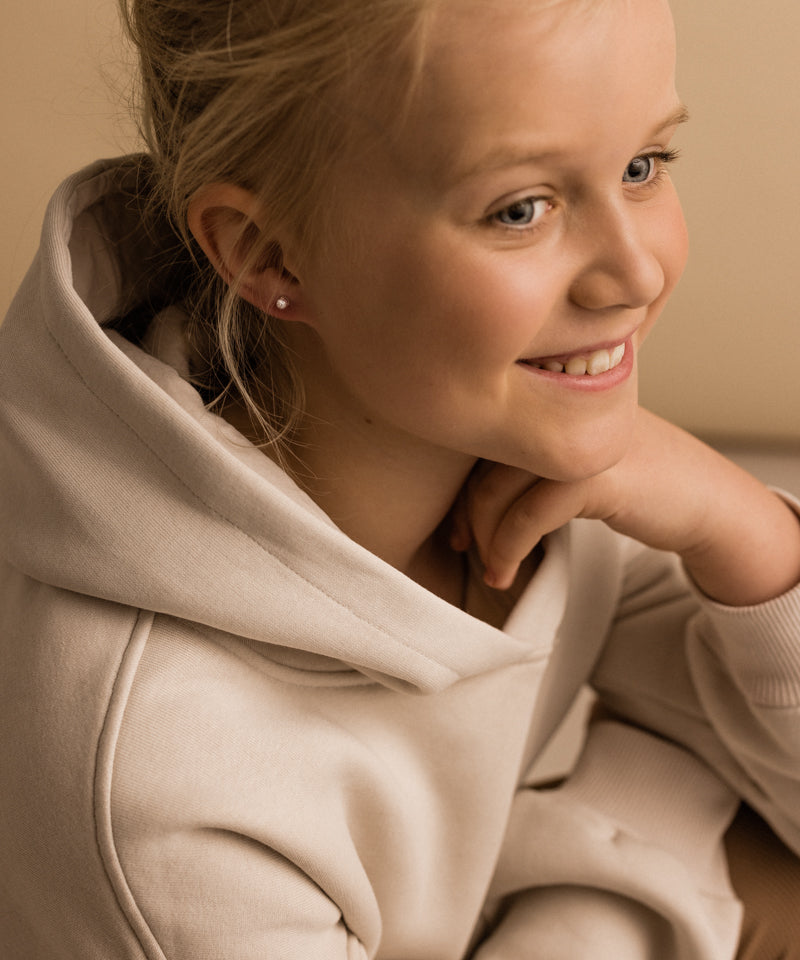 Bezel Earring 4 mm -MP