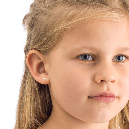 Bezel Earring 4 mm -MP