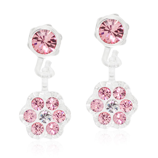 Daisy Hypoallergenic Drop Earrings | Medical Grade Plastic | Light Rose