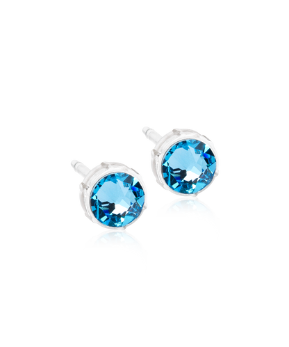 Bezel Earring 6 mm -MP