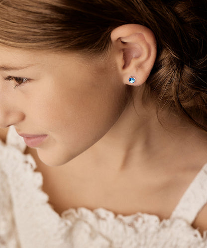 Bezel Earring 6 mm -MP