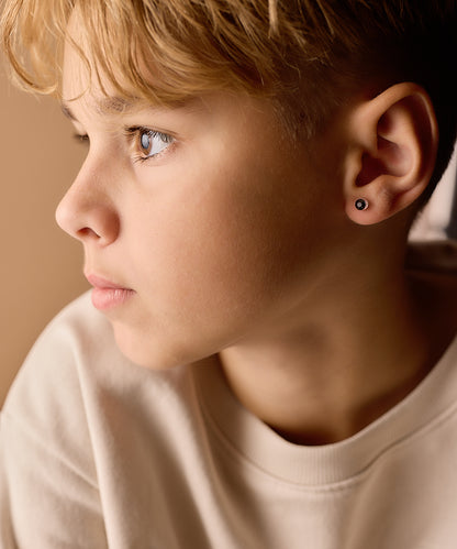 Bezel Earring 6 mm -MP