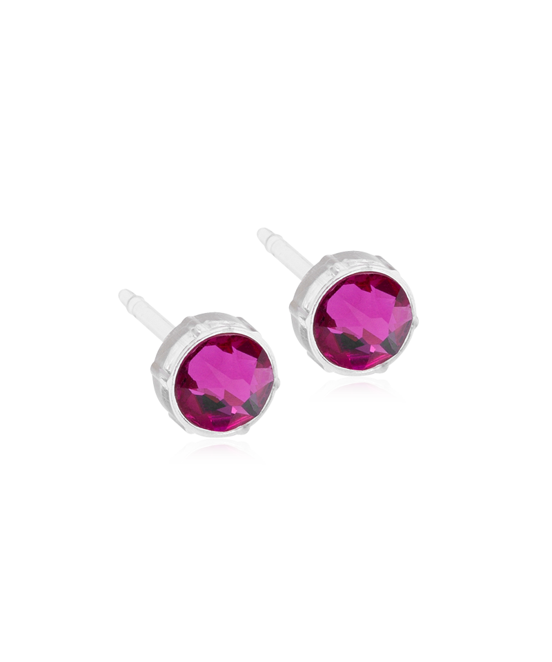 Bezel Earring 6 mm -MP