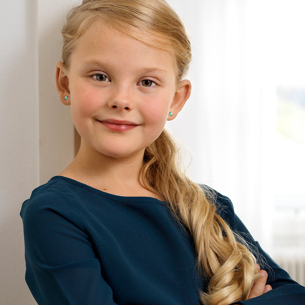 Bezel Earring 6 mm -MP