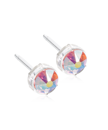 Bezel Earring 6 mm -MP