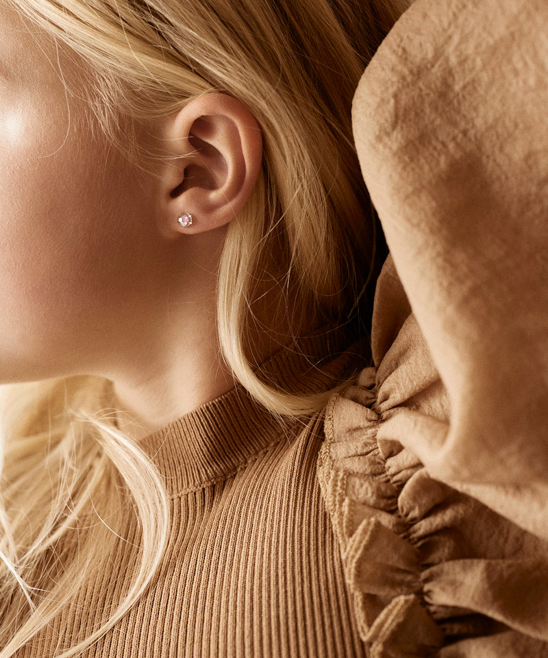 Bezel Earring 6 mm -MP