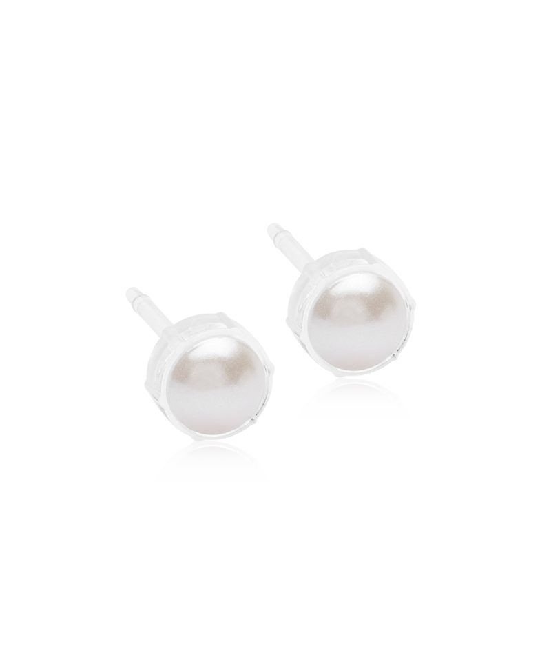 Pearl Stud Earrings | Hypoallergenic | Medical Grade Plastic