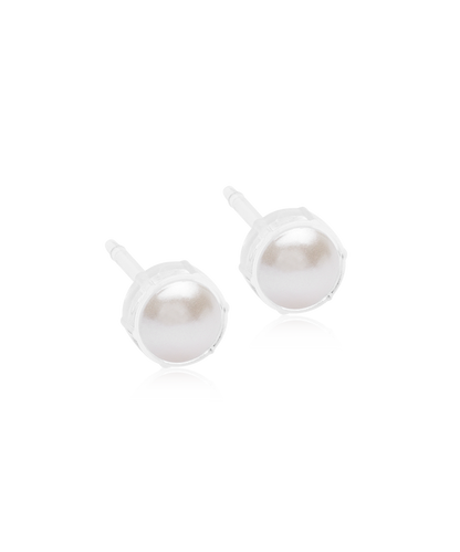 Pearl Stud Earrings | Hypoallergenic | Medical Grade Plastic