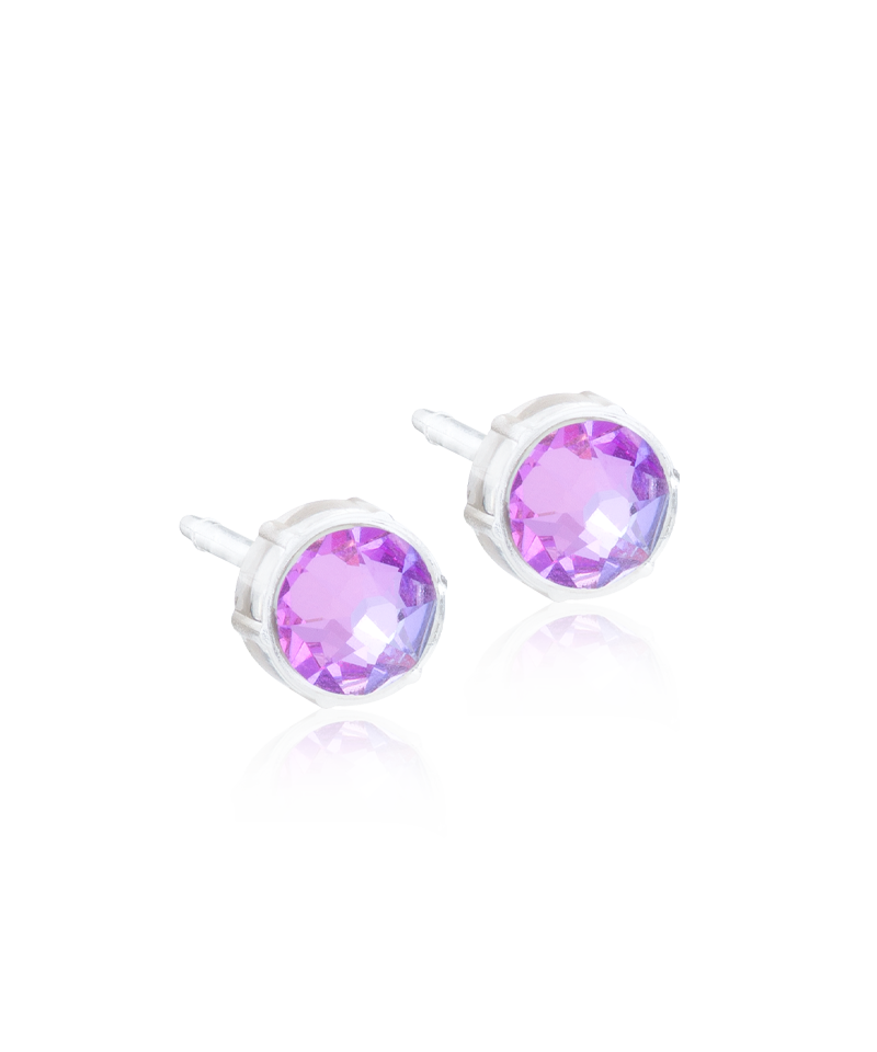 Bezel Earring 6 mm -MP