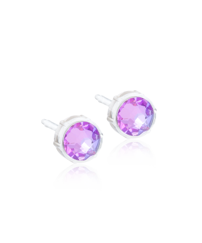 Bezel Earring 6 mm -MP