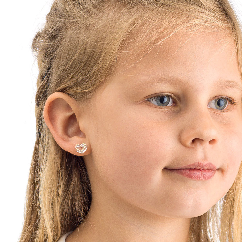 Brilliance Heart Hollow Earring -MP