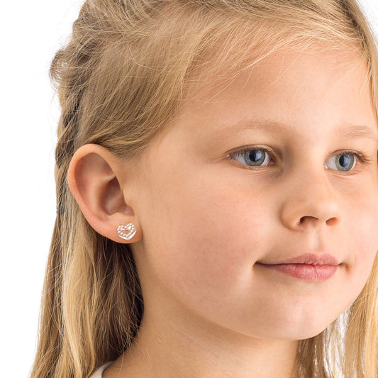 Brilliance Heart Hollow Earring -MP