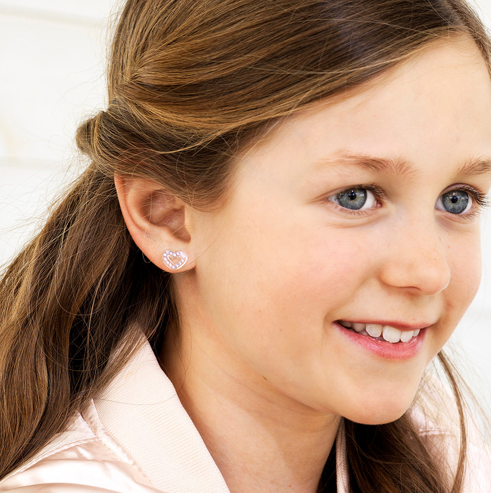 Brilliance Heart Hollow Earring -MP