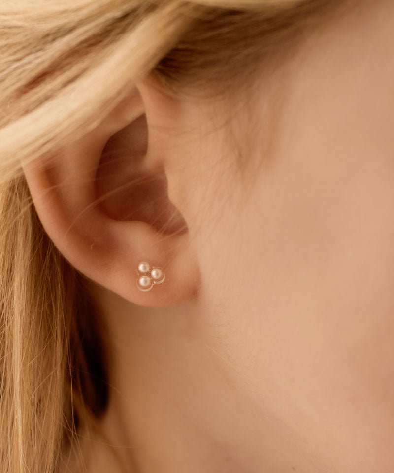 Clover Pearl Earring -MP