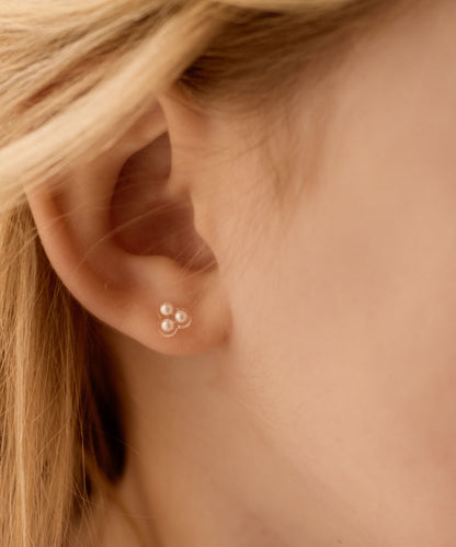 Clover Pearl Earring -MP