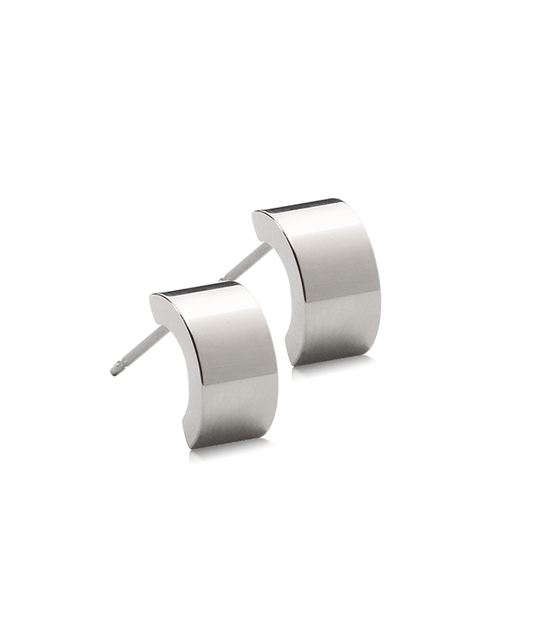 Pendant Plain Grand Curved Earring 10 mm -NT