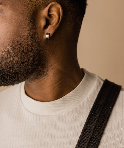 Pendant Plain Grand Curved Earring 10 mm -NT