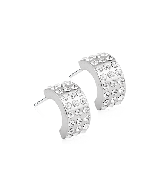 Pendant Plain Grand Brilliance Curved Earring 10 mm -NT