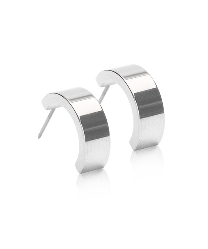 Pendant Plain Grand Curved Earring 15 mm -NT