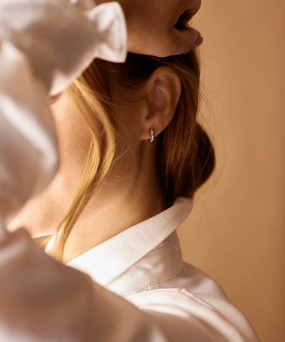 Pendant Brilliance Curved Earring 10 mm -NT