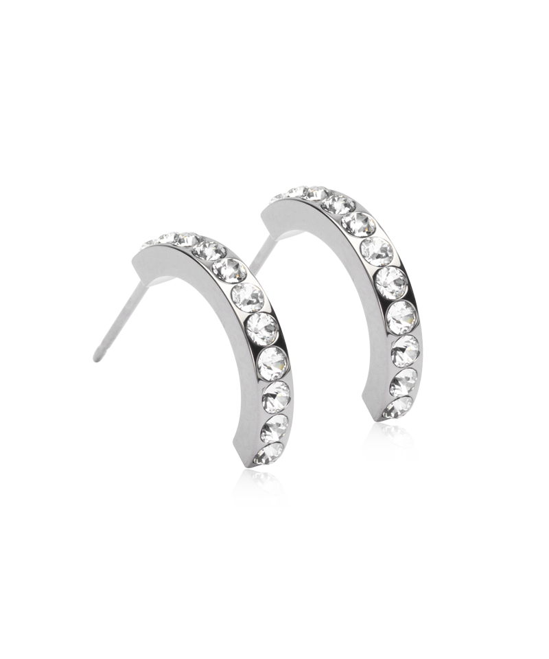 Pendant Brilliance Curved Earring 15 mm -NT