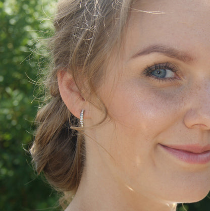 Pendant Brilliance Curved Earring 15 mm -NT