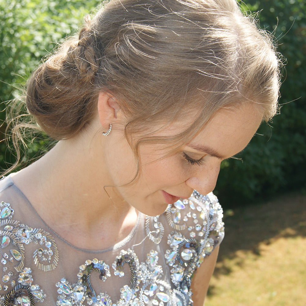 Pendant Brilliance Curved Earring 15 mm -NT