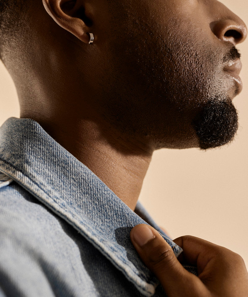 Pendant Plain Curved Earring 10 mm -NT