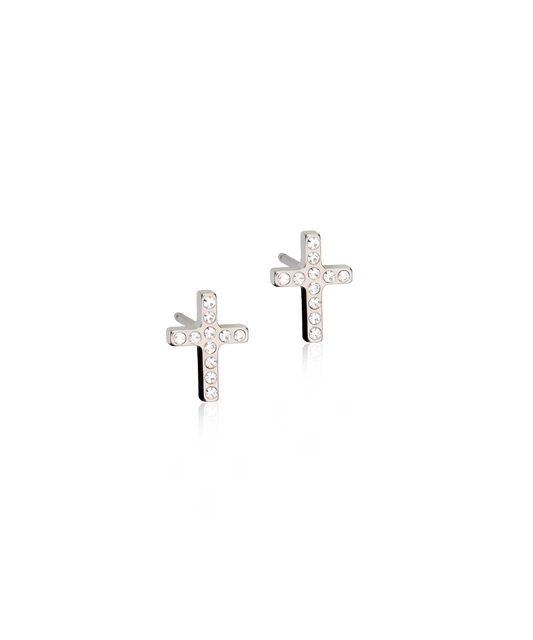 Brilliance Cross Earring -NT