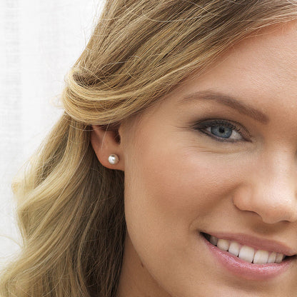 Pearl Earring 6 mm -NT