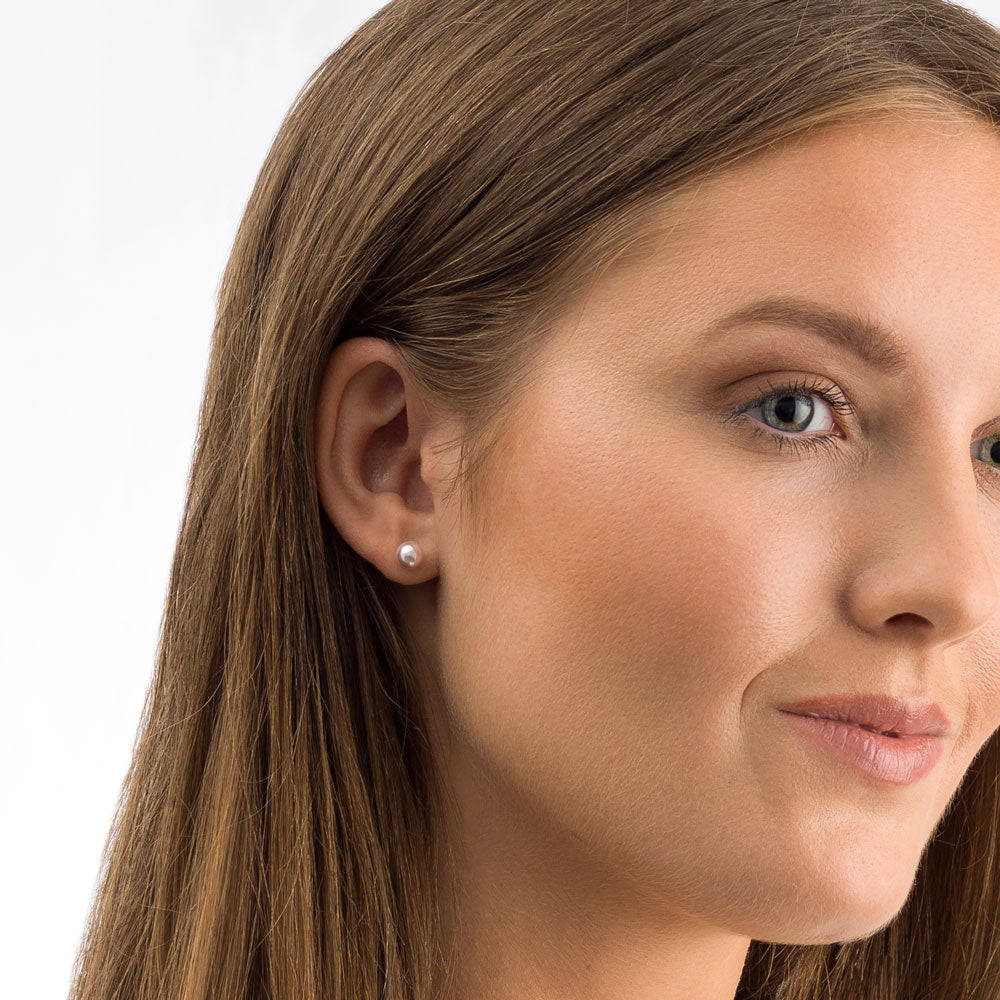 Pearl Earring 6 mm -NT