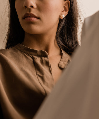 Pearl Earring 10 mm -NT