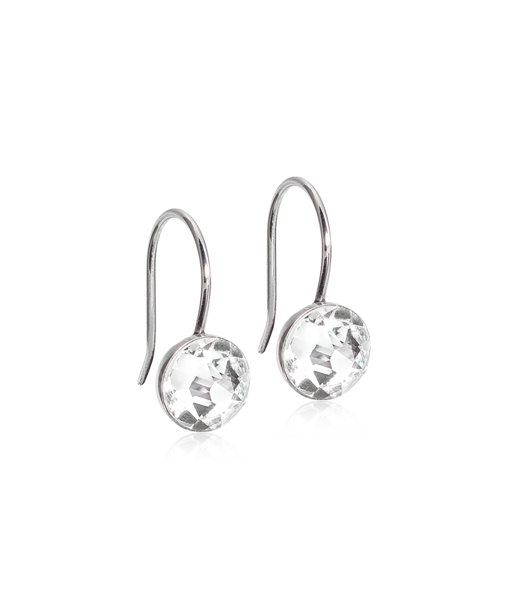 Prism Hook Earring | Hypoallergenic | Silver Titanium