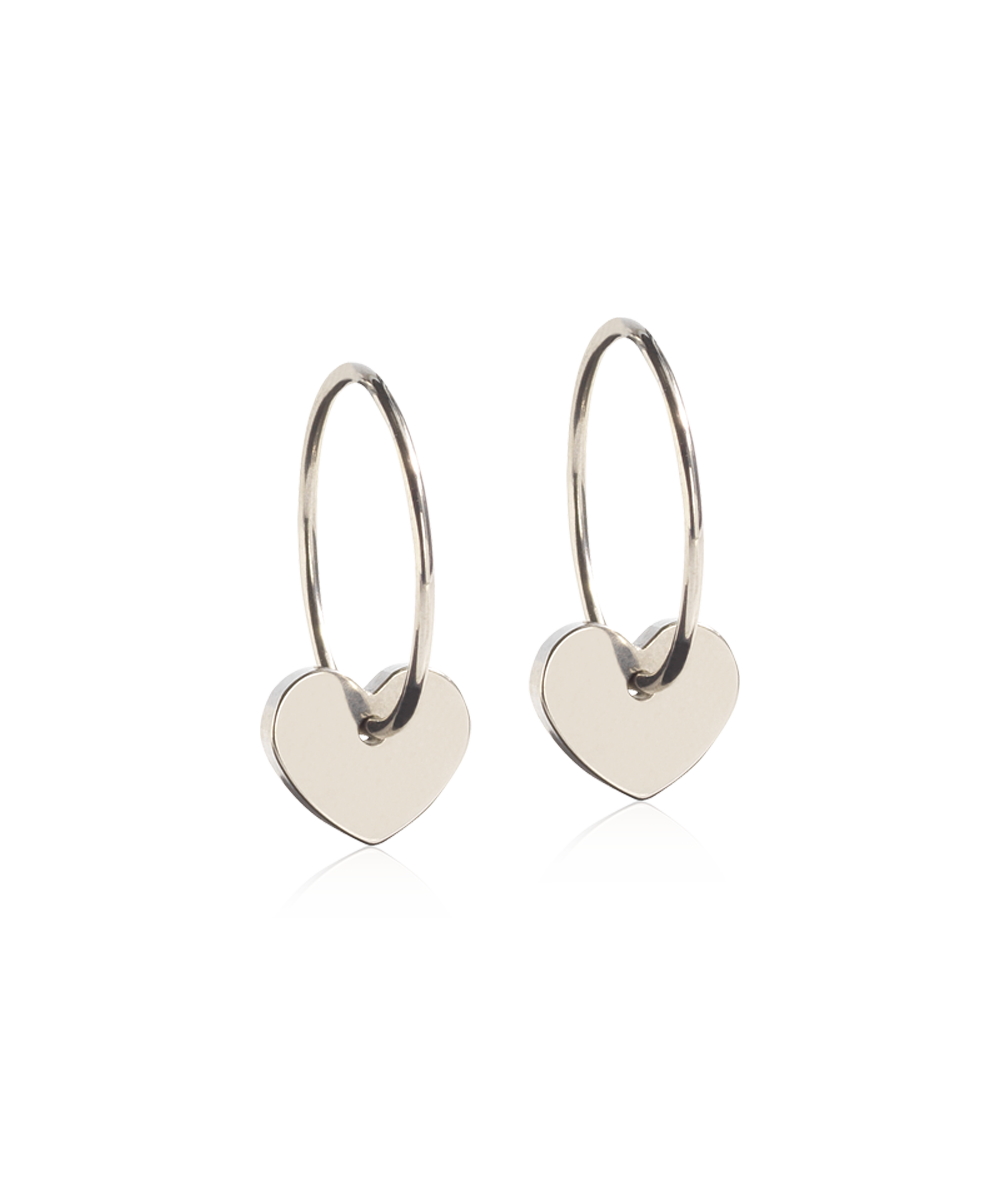Pendant Heart Ear Ring -NT