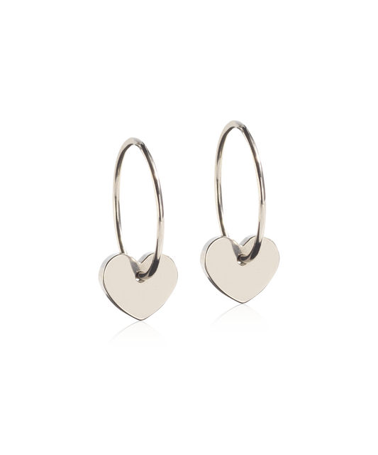 Pendant Heart Ear Ring -NT