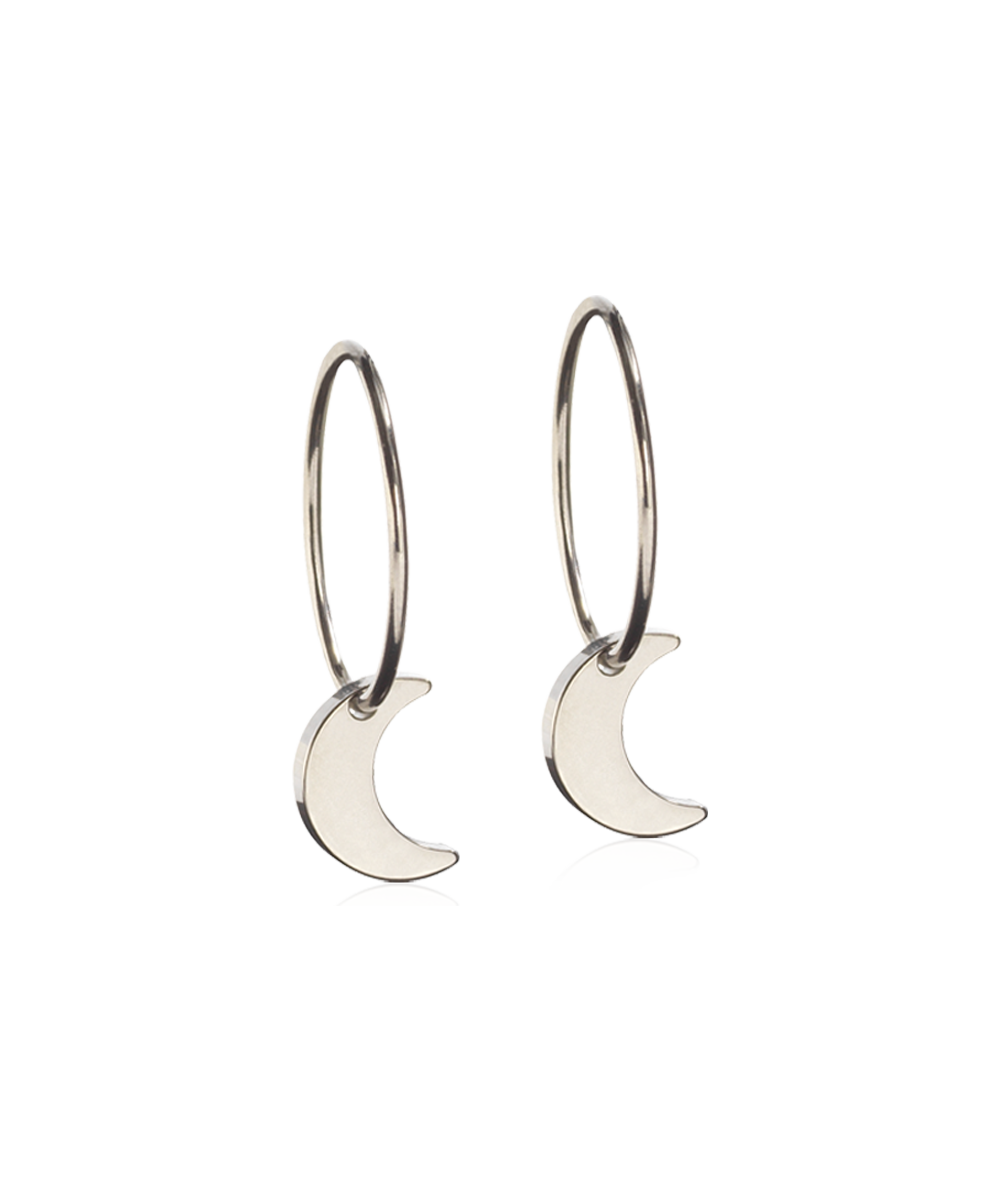 Pendant Moon Ear Ring -NT