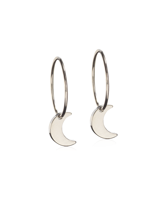 Pendant Moon Ear Ring -NT